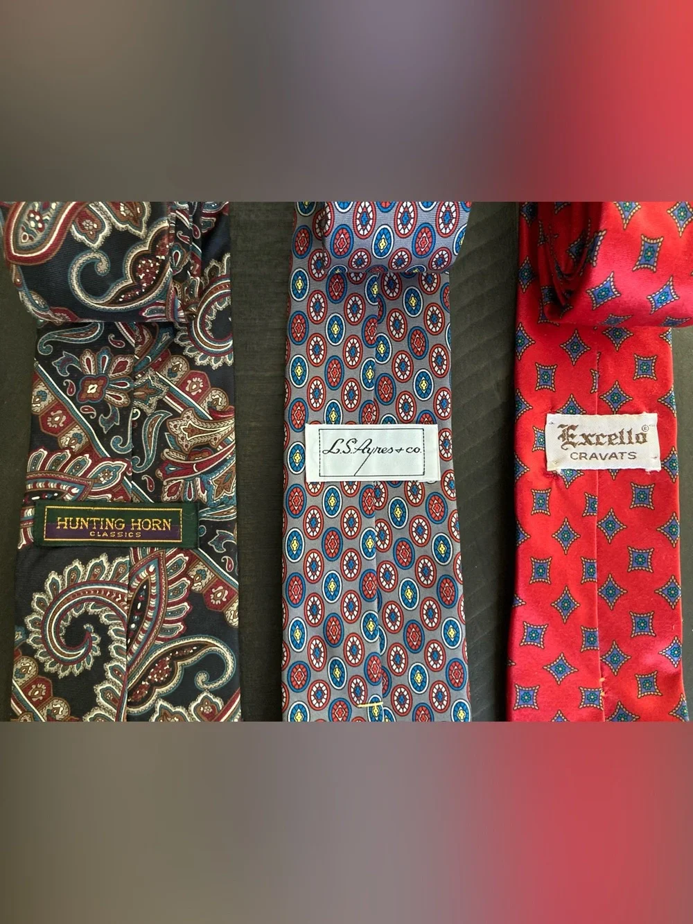 Men's and 100% Silk Ties - Assorted sizes and brands
